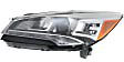 Driver and Passenger Side Headlights, without Bulbs, HID/Xenon, without HID Bulbs and ballast