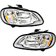 2011 Freightliner M2 106 - Driver and Passenger Side Halogen Headlight, Without bulb(s), OE Replacement