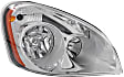 Driver and Passenger Side Headlights, with Bulbs, Halogen, Reflector type (amber turn signal)