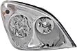 Driver and Passenger Side Headlights, with Bulbs, Halogen, Reflector type (amber turn signal)