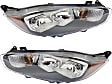 2014 Ford Fiesta - Driver and Passenger Side Halogen Headlight, With bulb(s), OE Replacement
