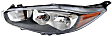 2014 Ford Fiesta - Driver and Passenger Side Halogen Headlight, With bulb(s), OE Replacement