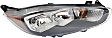2014 Ford Fiesta - Driver and Passenger Side Halogen Headlight, With bulb(s), OE Replacement