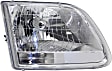 Driver and Passenger Side Headlights, with Bulbs, Halogen, 2001-2004 Style