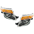 Driver and Passenger Side Headlights, without Bulbs, HID/Xenon, without HID Bulbs and ballast