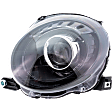 2012-2019 Fiat 500 - Driver and Passenger Side Headlights, with Bulbs, Halogen, with Black Trim, CAPA Certified