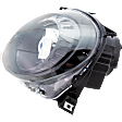 2012-2019 Fiat 500 - Driver and Passenger Side Headlights, with Bulbs, Halogen, with Black Trim, CAPA Certified