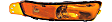 Front, Driver and Passenger Side Turn Signal Light, With bulb(s)