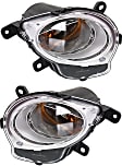 2012-2019 Fiat 500 - Front, Driver and Passenger Side Turn Signal Lights, With bulb(s), Halogen, Convertible/Hatchback, With Chrome Trim, CAPA CERTIFIED