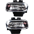 Front, Driver and Passenger Side Fog Lights, with Bulbs, Halogen, with Mounting Bracket