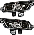 Front, Driver and Passenger Side Fog Lights, With Bulb(s), Halogen, CAPA CERTIFIED