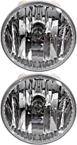 Front, Driver and Passenger Side Fog Lights, With Bulb(s), Halogen