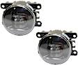 Front, Driver and Passenger Side Fog Lights, With bulb(s), LED, Projector Type, Naturally Aspirated