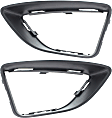 Front, Driver and Passenger Side Fog Light Trims, Textured Black