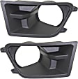 Front, Driver and Passenger Side Fog Light Trims, Textured Black