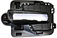 Front, Driver and Passenger Side Fog Light Trims, Textured Black