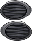 Fog Light Cover - Front, Driver and Passenger Side, Textured Dark Gray