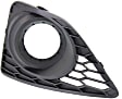 Front, Driver and Passenger Side Fog Light Trims, Textured Black