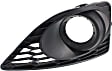 Front, Driver and Passenger Side Fog Light Trims, Textured Black