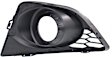Front, Driver and Passenger Side Fog Light Trims, Textured Black