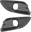 2013-2018 Ford C-Max - Front, Driver and Passenger Side Fog Light Trims, Textured Black