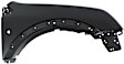Front, Driver and Passenger Side Fenders, With turn signal light hole, CAPA CERTIFIED