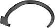 Front, Driver and Passenger Side Fender Trim, Textured Black