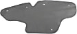 Front, Driver and Passenger Side Mud Flaps, Black, Plastic