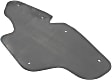 Front, Driver and Passenger Side Mud Flaps, Black, Plastic