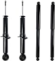 Front and Rear, Driver and Passenger Side Shock and Fully Loaded Strut, 4WD, For Models without Heavy Duty and Sport Suspension