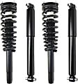 2012 Ford Fusion - Front and Rear, Driver and Passenger Side Shock and Fully Loaded Strut, FWD, Front Wheel Drive