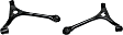 Front, Driver and Passenger Side, Lower Control Arms