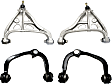 Front, Driver and Passenger Side, Upper and Lower Control Arms
