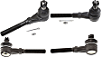Front, Driver and Passenger Side, Inner and Outer Tie Rod End, 4WD