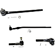 Front, Driver and Passenger Side, Inner and Outer Tie Rod End, RWD