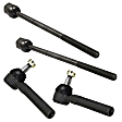 Front, Driver and Passenger Side, Inner and Outer Tie Rod Ends, Non-Greasable