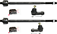 Front, Driver and Passenger Side, Inner and Outer Tie Rod Ends