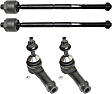 Front, Driver and Passenger Side, Inner and Outer Tie Rod Ends
