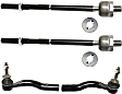 Front, Driver and Passenger Side, Inner and Outer Tie Rod Ends