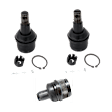 Front, Driver and Passenger Side, Upper and Lower Ball Joints