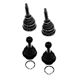 Front, Driver and Passenger Side, Upper and Lower Ball Joint