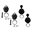 Front, Driver and Passenger Side, Upper and Lower Ball Joint