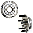 Front, Driver and Passenger Side Wheel Hub, 5 Lugs, With Bearing