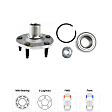 2008 Ford Escape - Front Wheel Hub, 5 Lugs, With Bearing