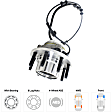 Front, Driver and Passenger Side Wheel Hub, 8 Lugs, With Bearing, With Sensor, 4WD
