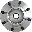 Front, Driver and Passenger Side Wheel Hub, 8 Lugs, With Bearing, With Sensor, 4WD