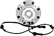 Front, Driver and Passenger Side Wheel Hub, 8 Lugs, With Bearing, With Sensor, 4WD