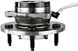 Front, Driver and Passenger Side Wheel Hub, 5 Lugs, With Bearing, With Sensor, 4WD