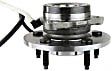 Front, Driver and Passenger Side Wheel Hub, 5 Lugs, With Bearing, With Sensor, 4WD