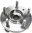 Front and Rear, Driver and Passenger Side Wheel Hub, 5 Lugs, With Bearing, FWD
